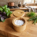 Wooden Salt Cellar & Seasoning Storage Pot