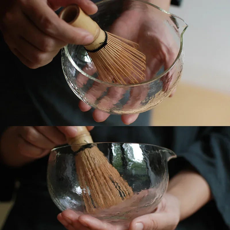 1 to 3-Piece Glass Matcha Bowl Set