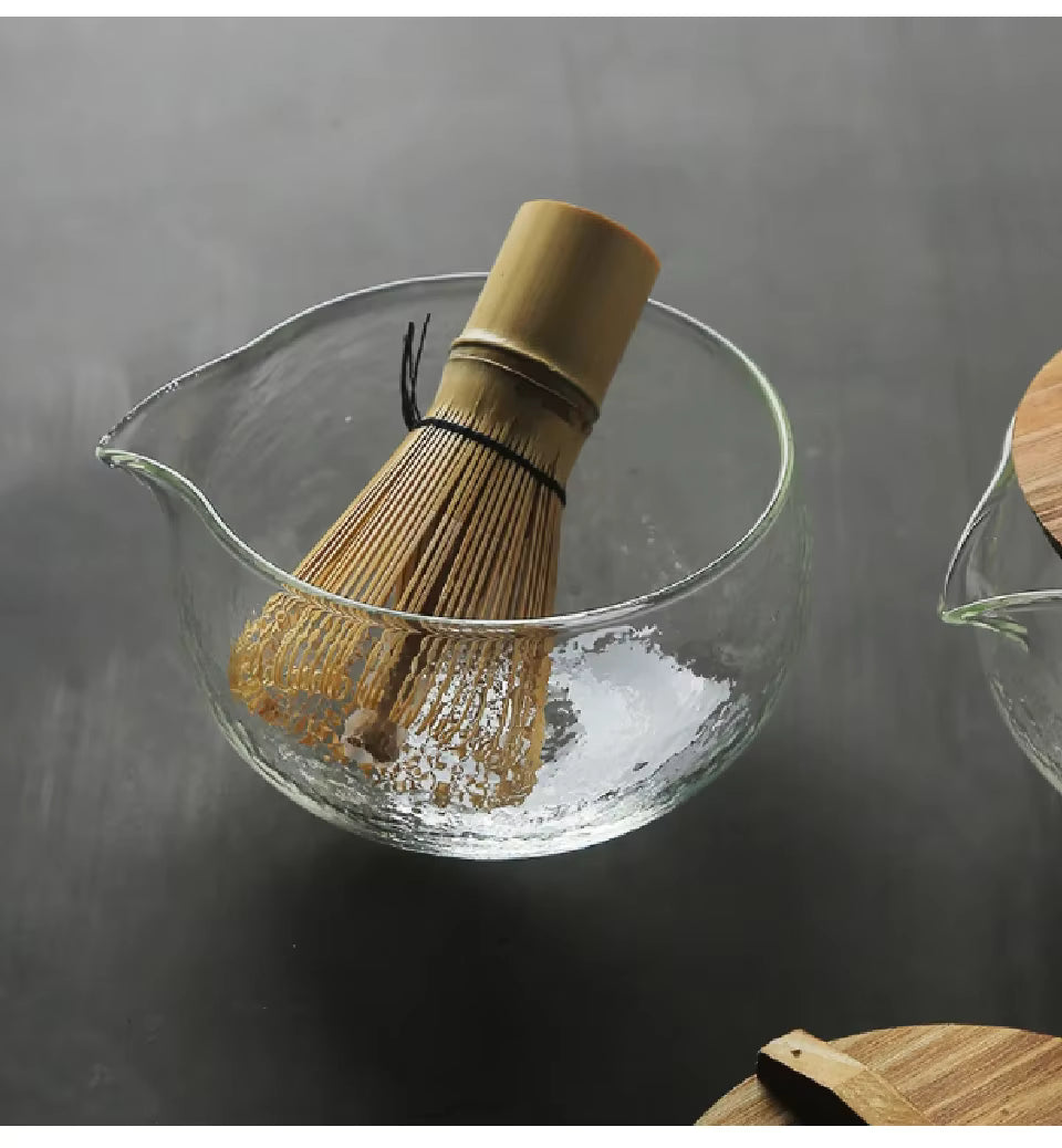 1 to 3-Piece Glass Matcha Bowl Set
