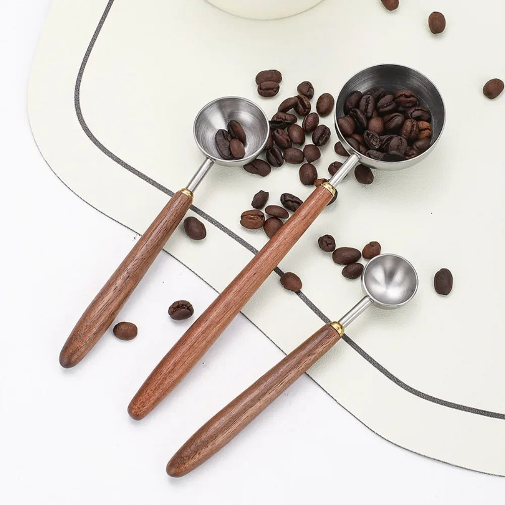 25ml Stainless Steel Measuring Spoon with Wooden Handle