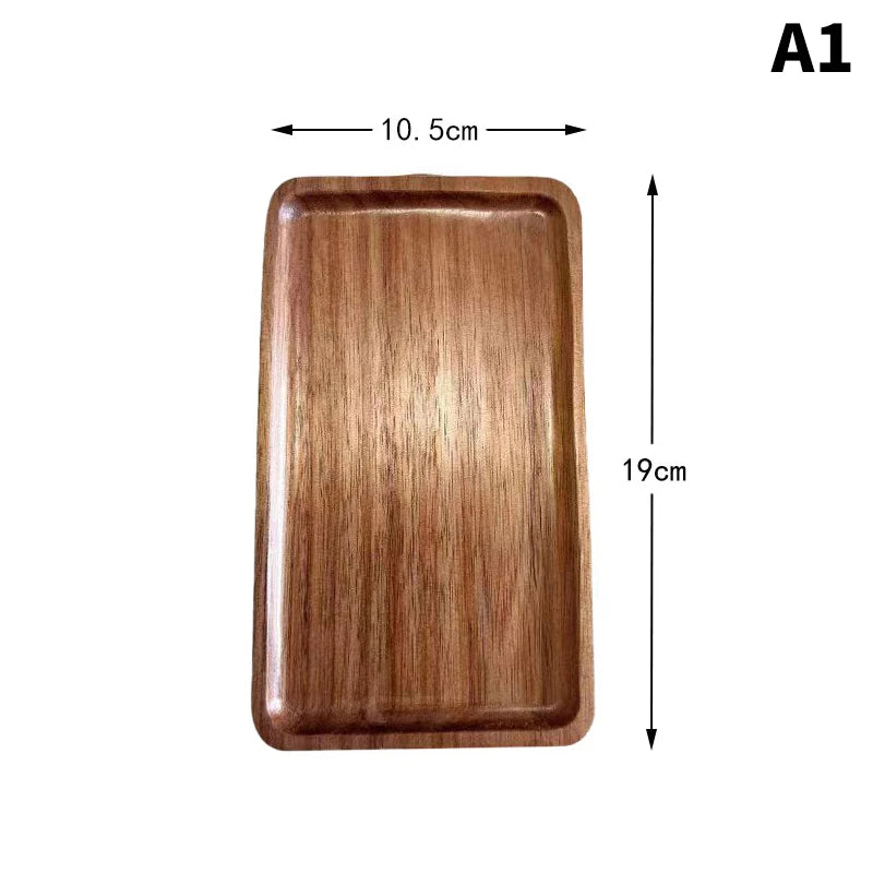 Solid Wooden Japanese-Style Food Tray
