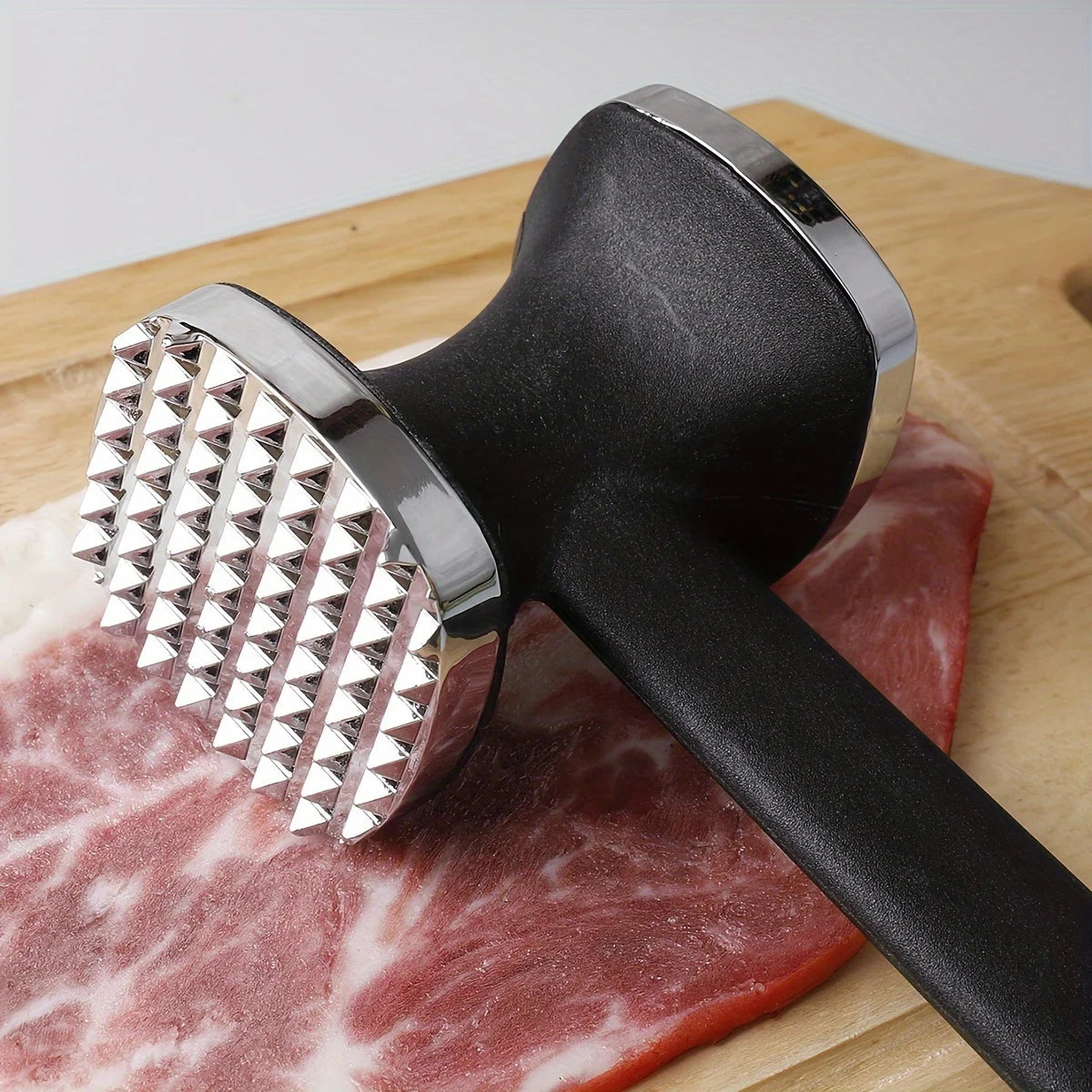 Heavy Duty Kitchen Meat Tenderizer Hammer with Rubber Grip