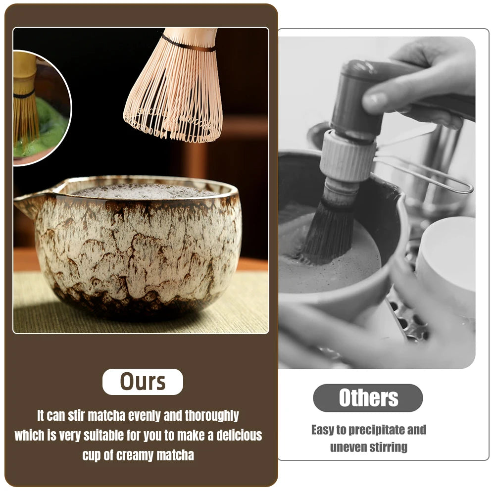 6-Piece Patterned Matcha Tea Set