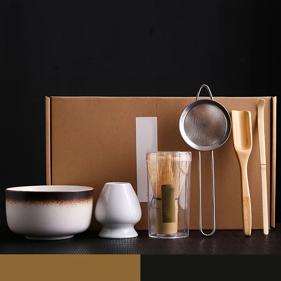 6-Piece Ceramic Matcha Tea Set