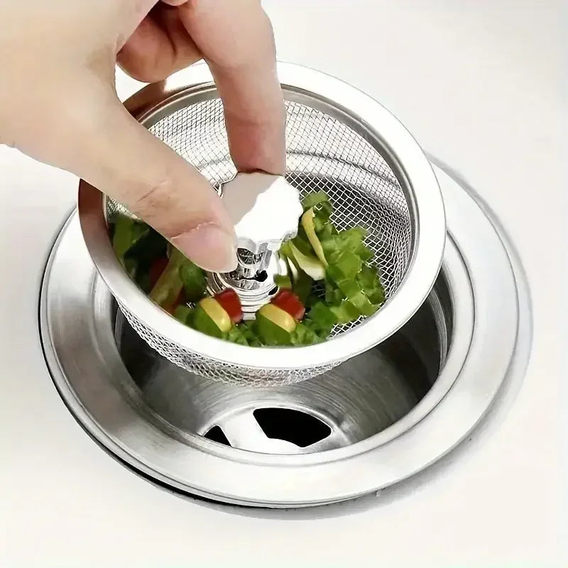 Kitchen Sink Strainer With Handle & Stopper Set