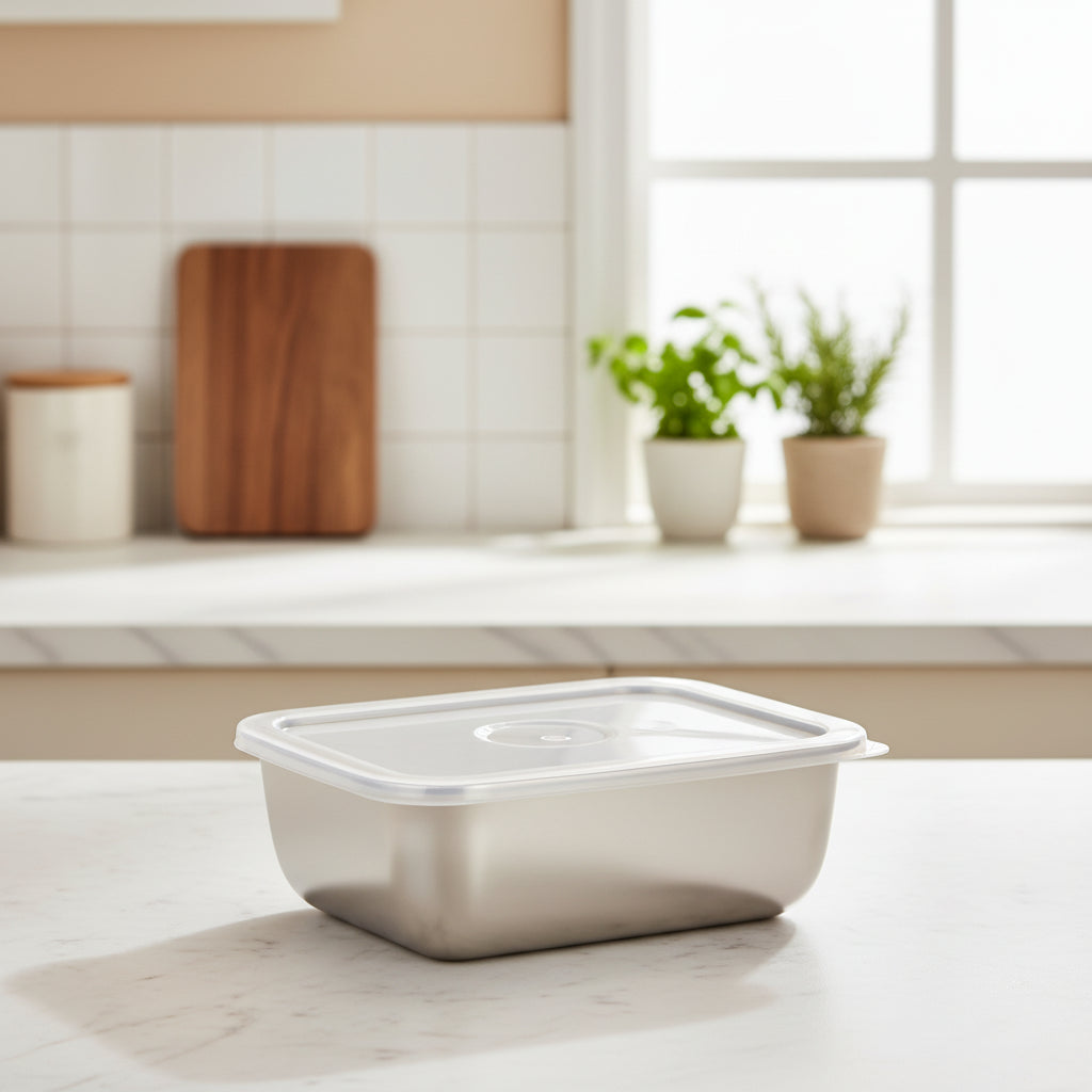 5-Piece Stainless Steel Food Containers