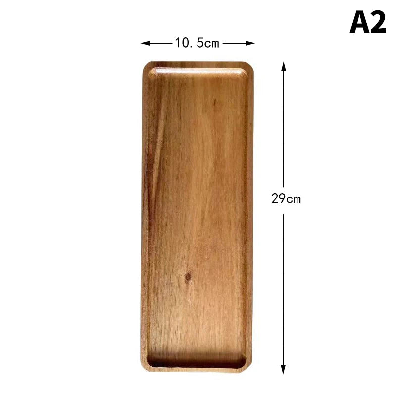 Solid Wooden Japanese-Style Food Tray