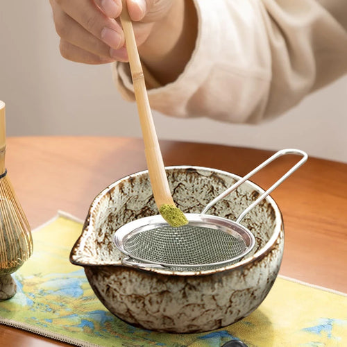 6-Piece Patterned Matcha Tea Set