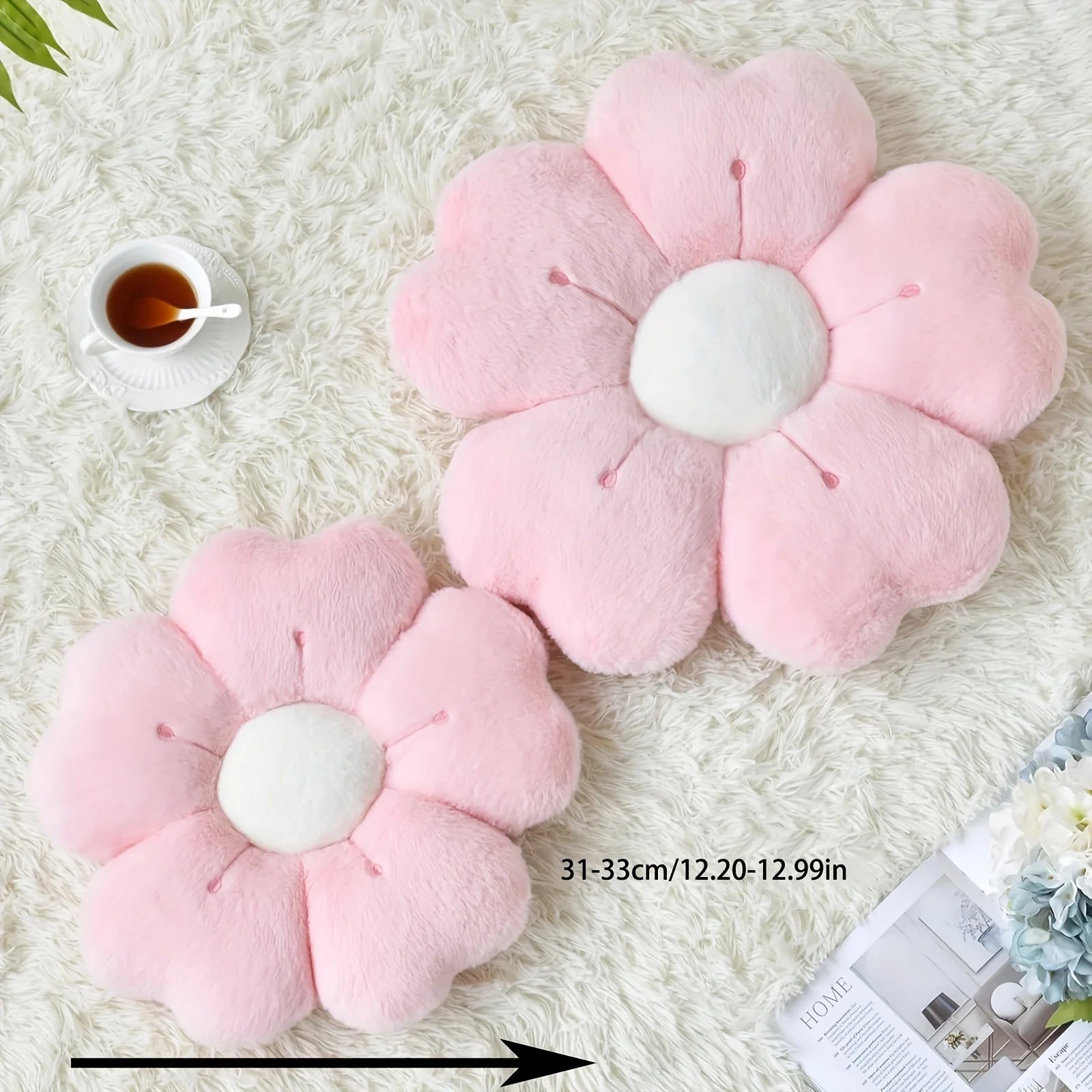 Soft Plush Sakura Flower Memory Cushion