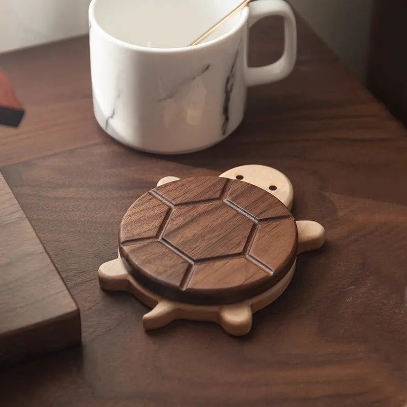 Wooden Turtle Coaster