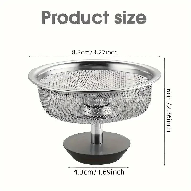 Kitchen Sink Strainer With Handle & Stopper Set