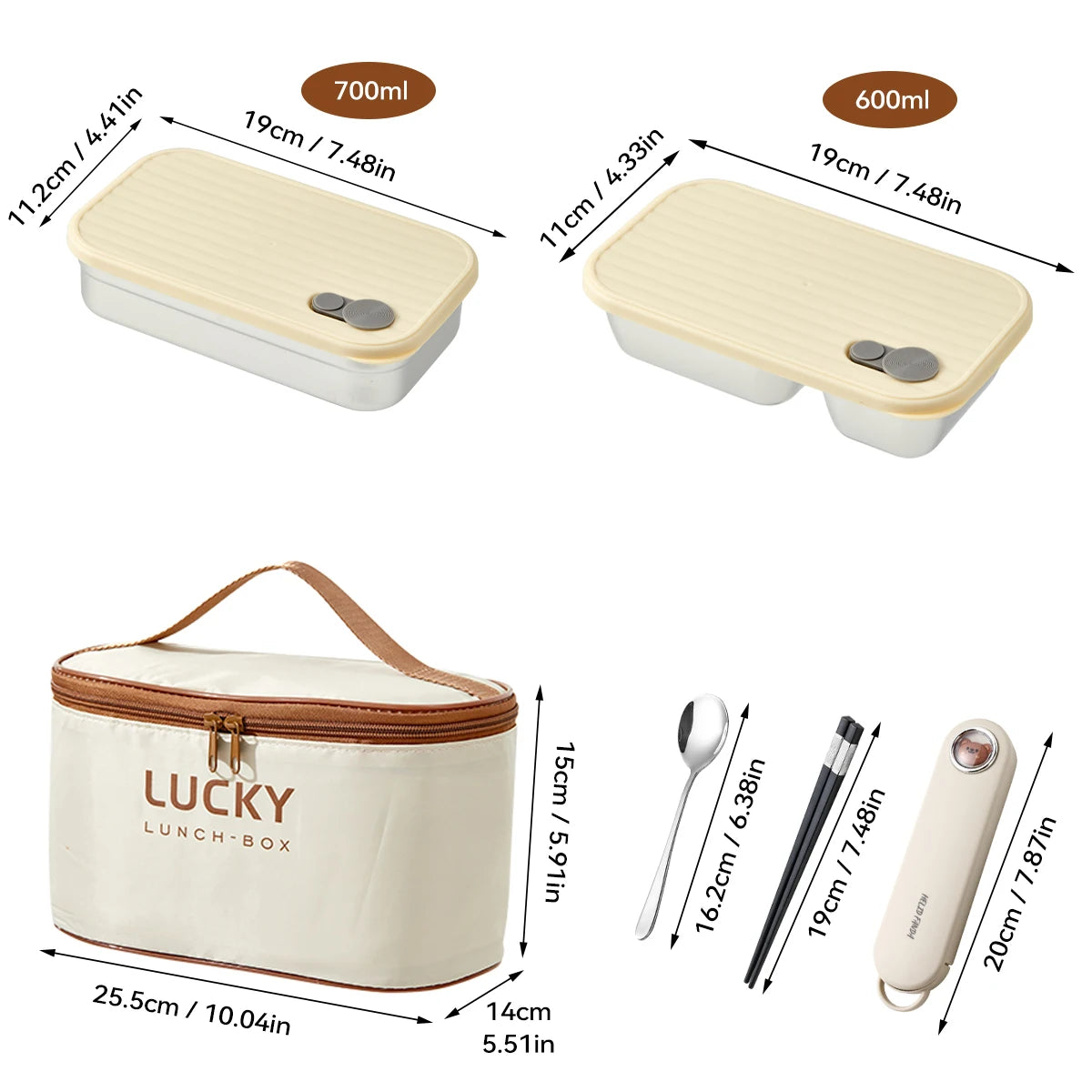 Stainless Steel Bento Lunch Box with Coloured Lid