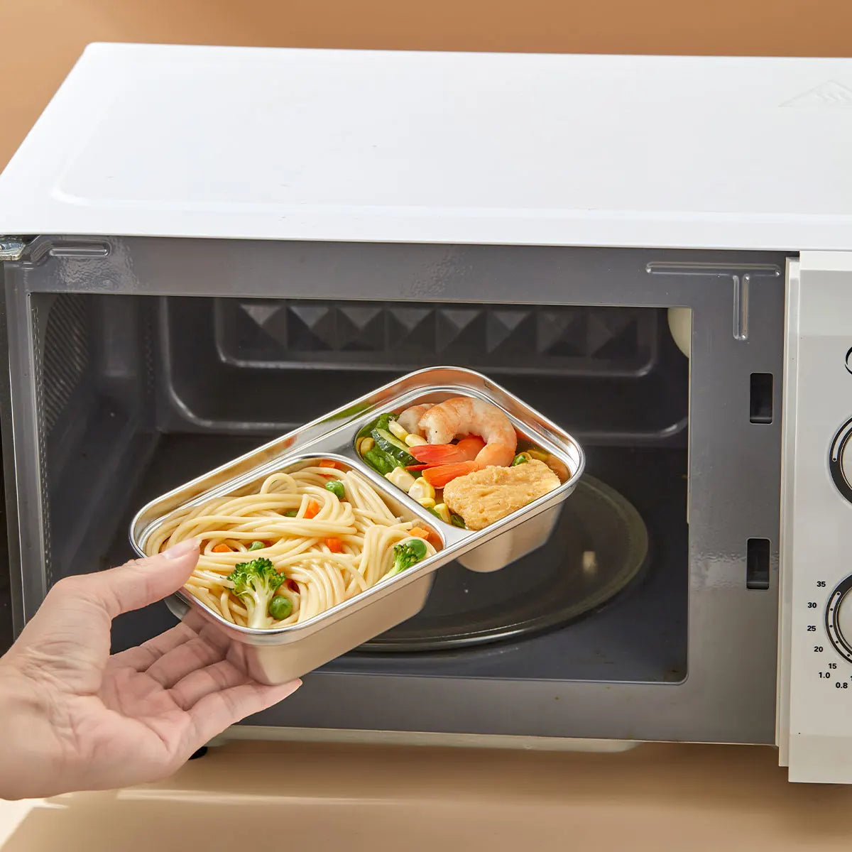 Stainless Steel Bento Lunch Box with Coloured Lid