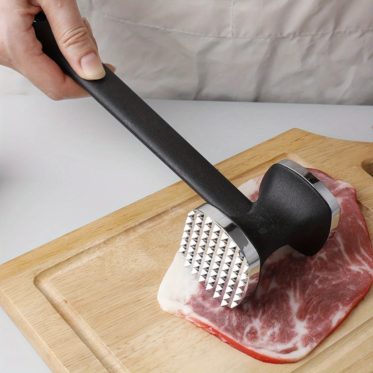 Heavy Duty Kitchen Meat Tenderizer Hammer with Rubber Grip