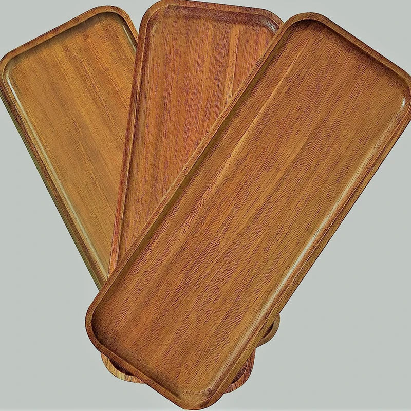 Solid Wooden Japanese-Style Food Tray