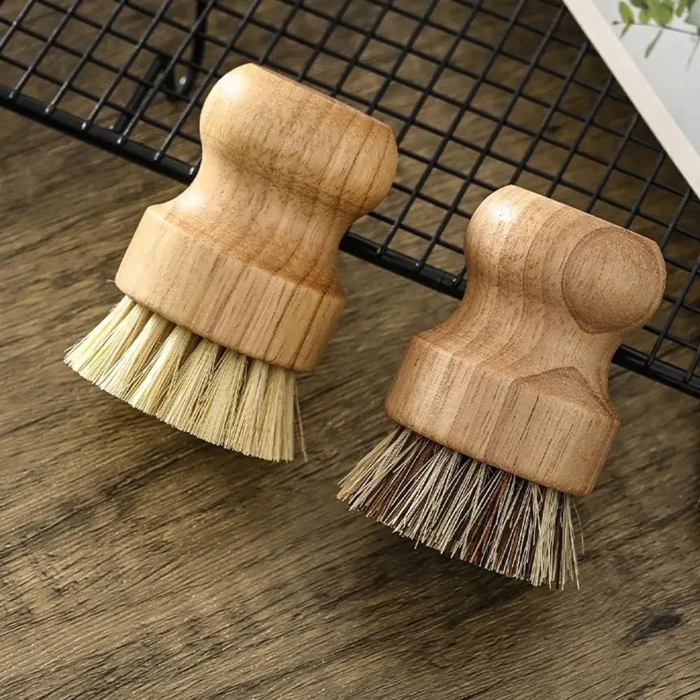 Wooden Dish Brush with Natural Sisal and Coconut