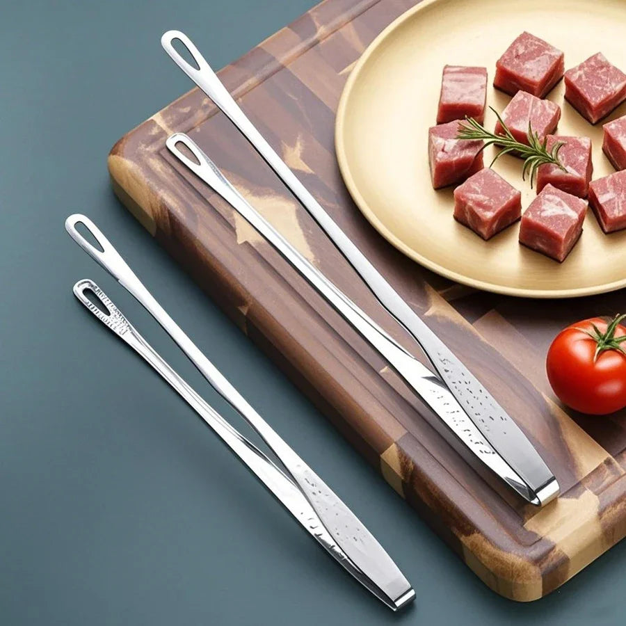 Long Stainless Steel Kitchen Tongs