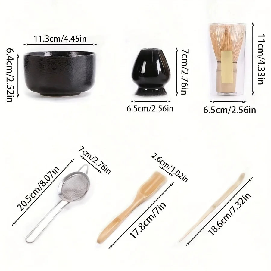 6-Piece Ceramic Matcha Tea Set
