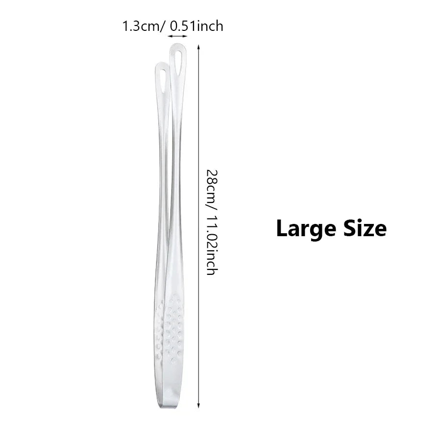 Long Stainless Steel Kitchen Tongs