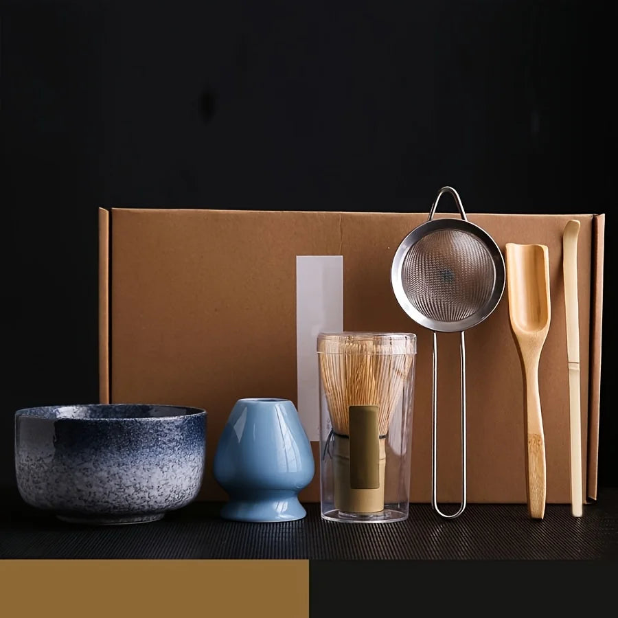 6-Piece Ceramic Matcha Tea Set