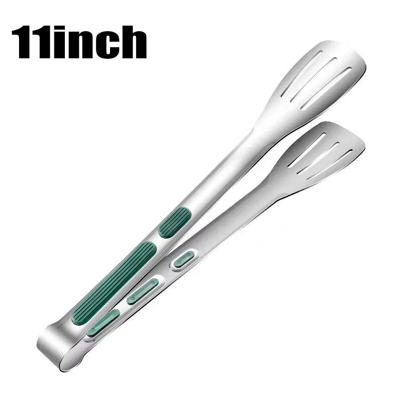 Non-Slip Stainless Steel Food Tongs