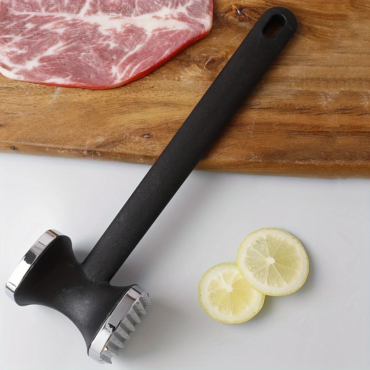 Heavy Duty Kitchen Meat Tenderizer Hammer with Rubber Grip