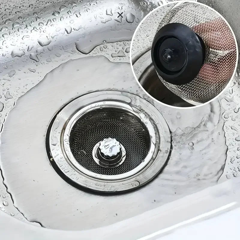 Kitchen Sink Strainer With Handle & Stopper Set