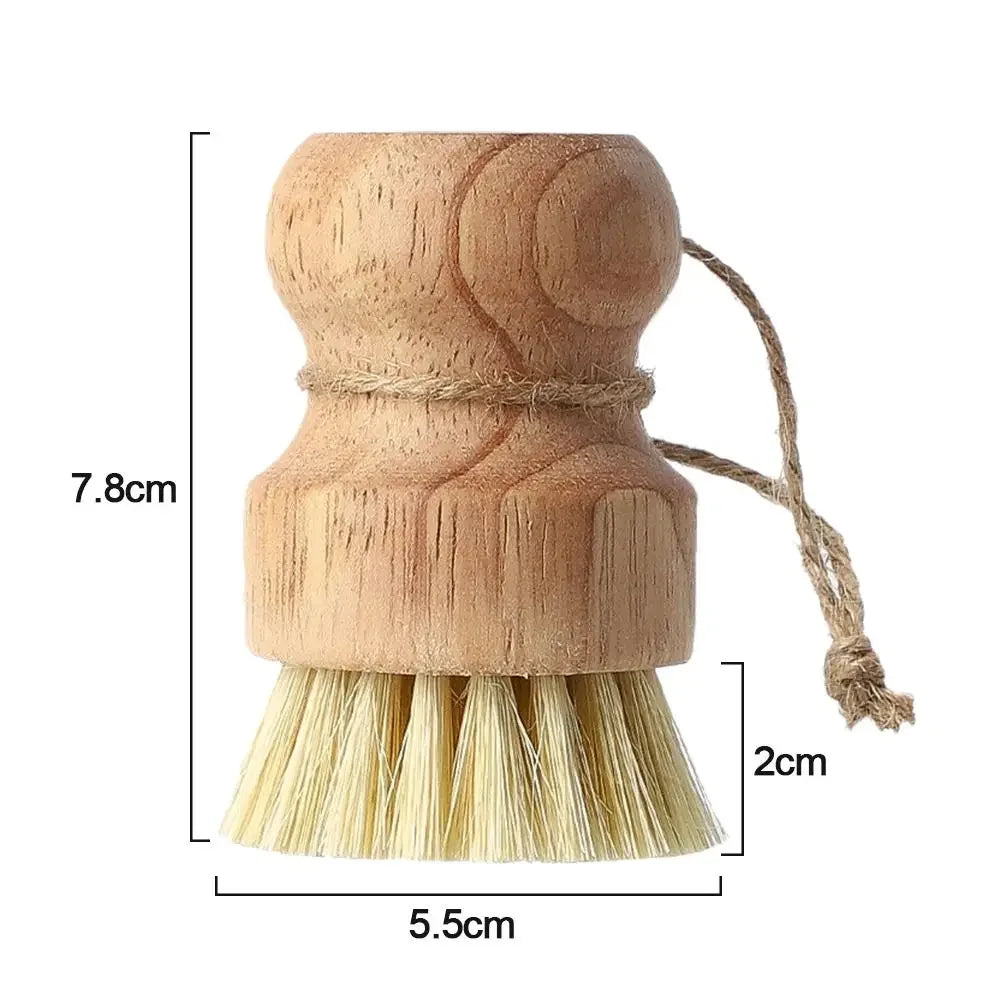 Wooden Dish Brush with Natural Sisal and Coconut
