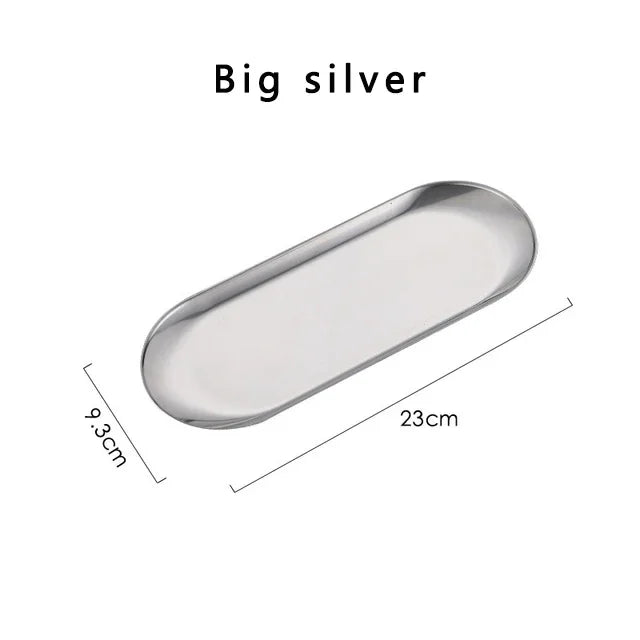 Stainless Steel Gold Dining Plate