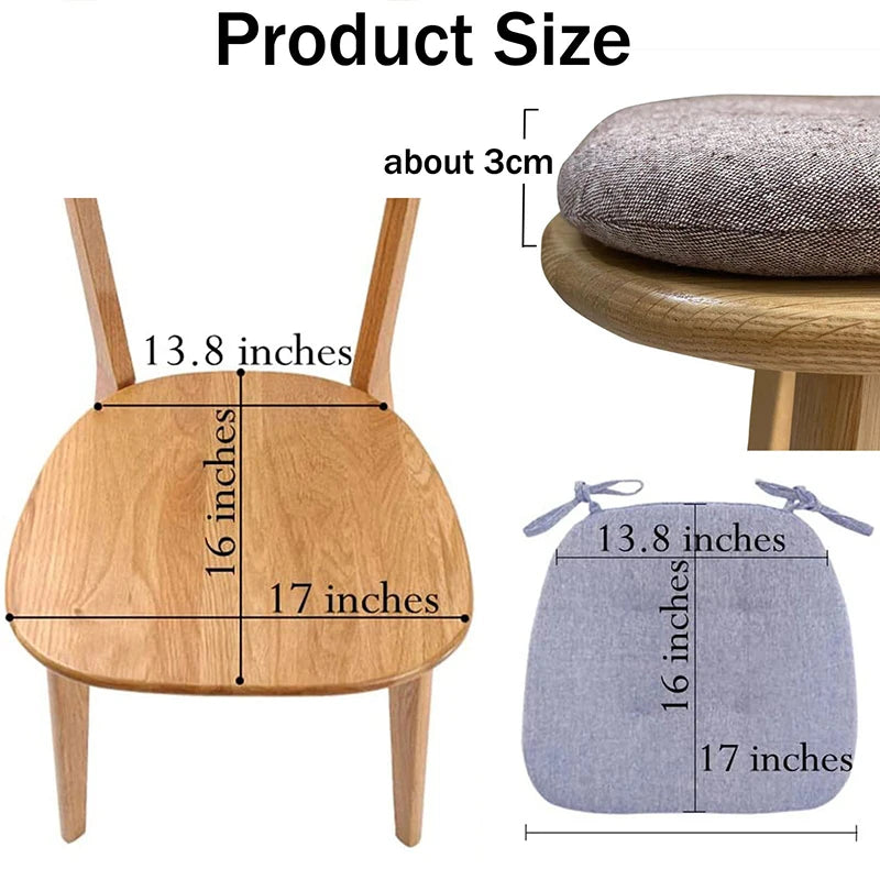 Linen Dining Chair Cushion