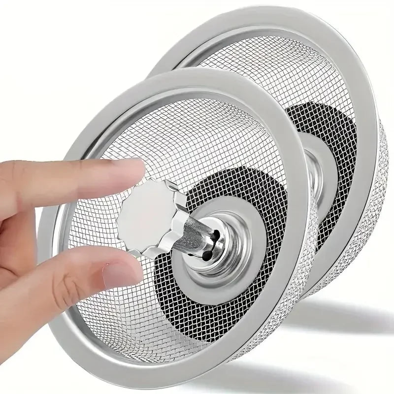 Kitchen Sink Strainer With Handle & Stopper Set