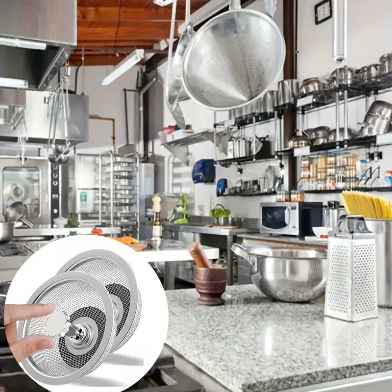 Kitchen Sink Strainer With Handle & Stopper Set