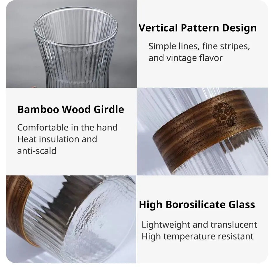 400ml Japanese-Style Glass Cup