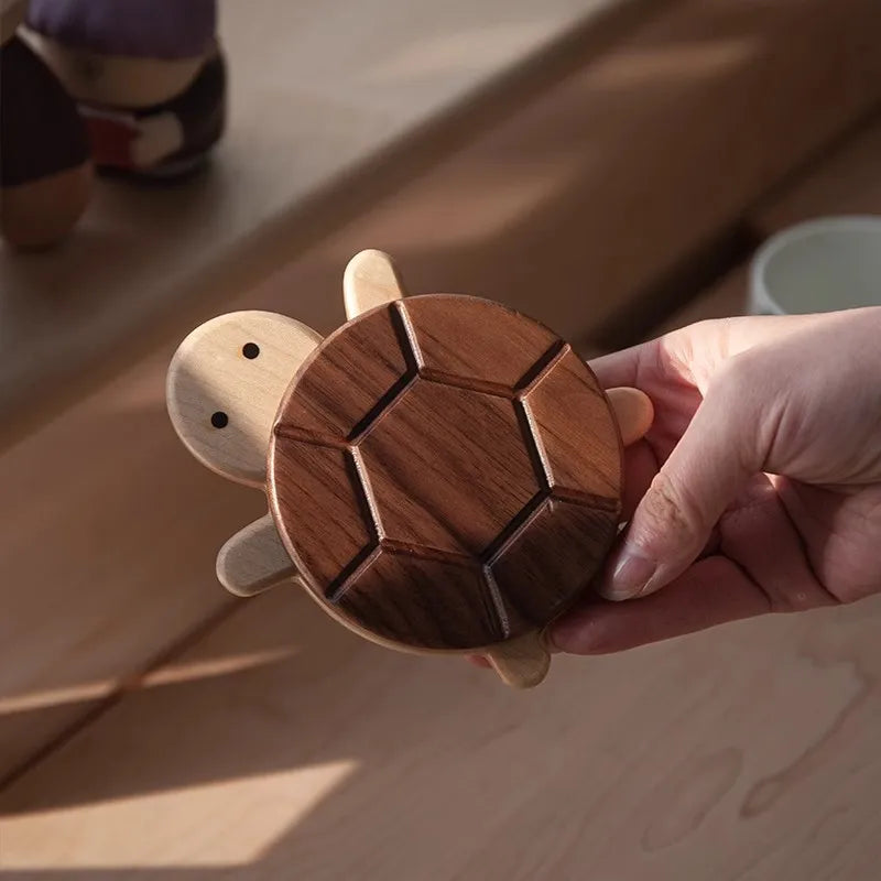 Wooden Turtle Coaster