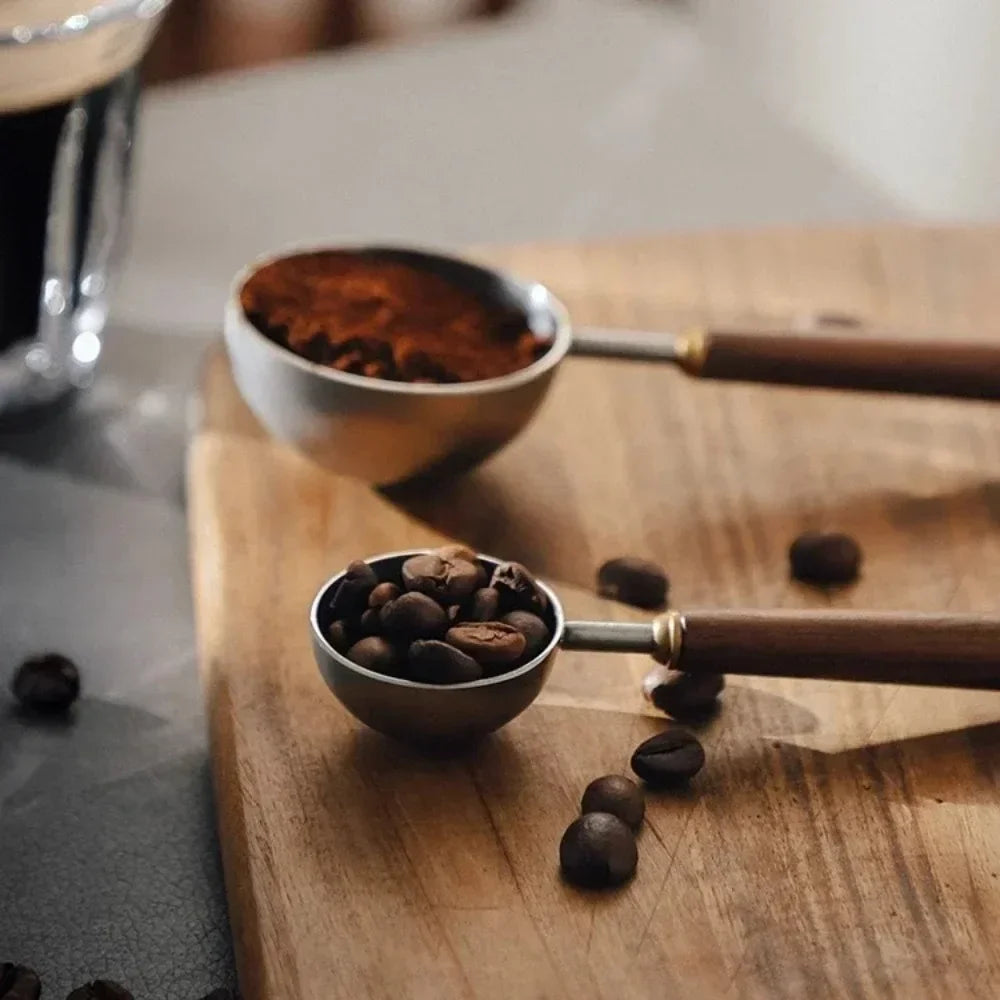 25ml Stainless Steel Measuring Spoon with Wooden Handle