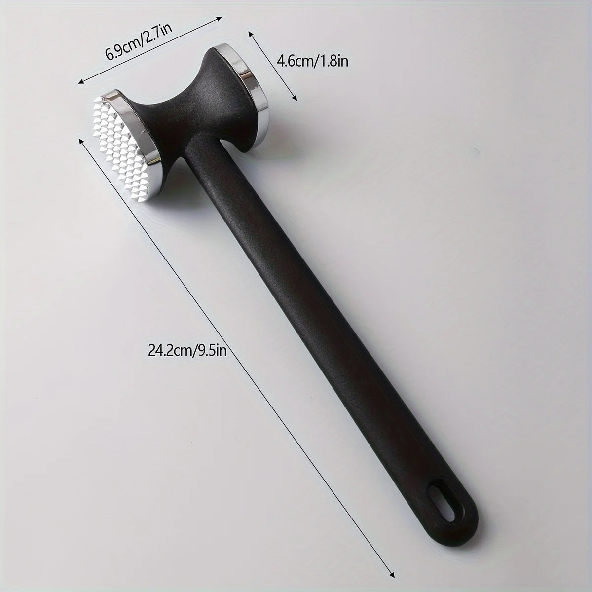 Heavy Duty Kitchen Meat Tenderizer Hammer with Rubber Grip