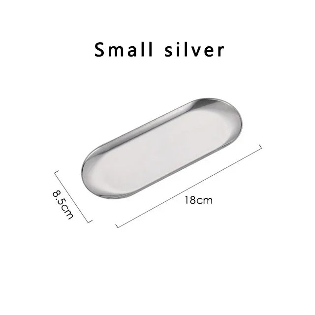 Stainless Steel Gold Dining Plate