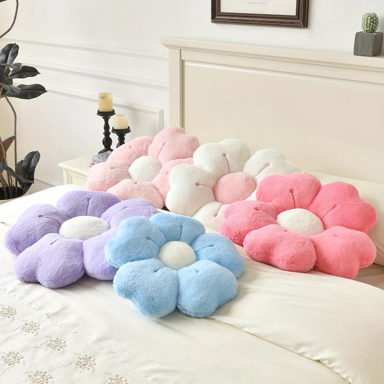 Soft Plush Sakura Flower Memory Cushion