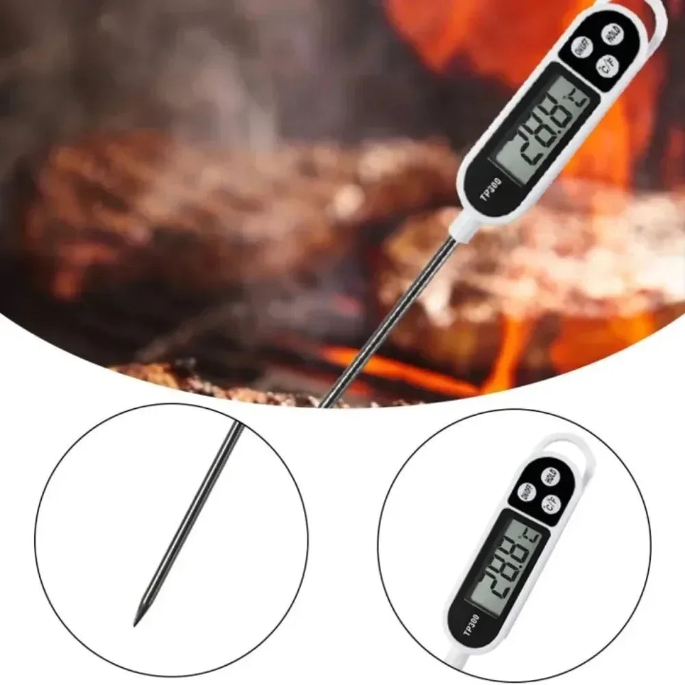 Digital Food Thermometer with LCD Display