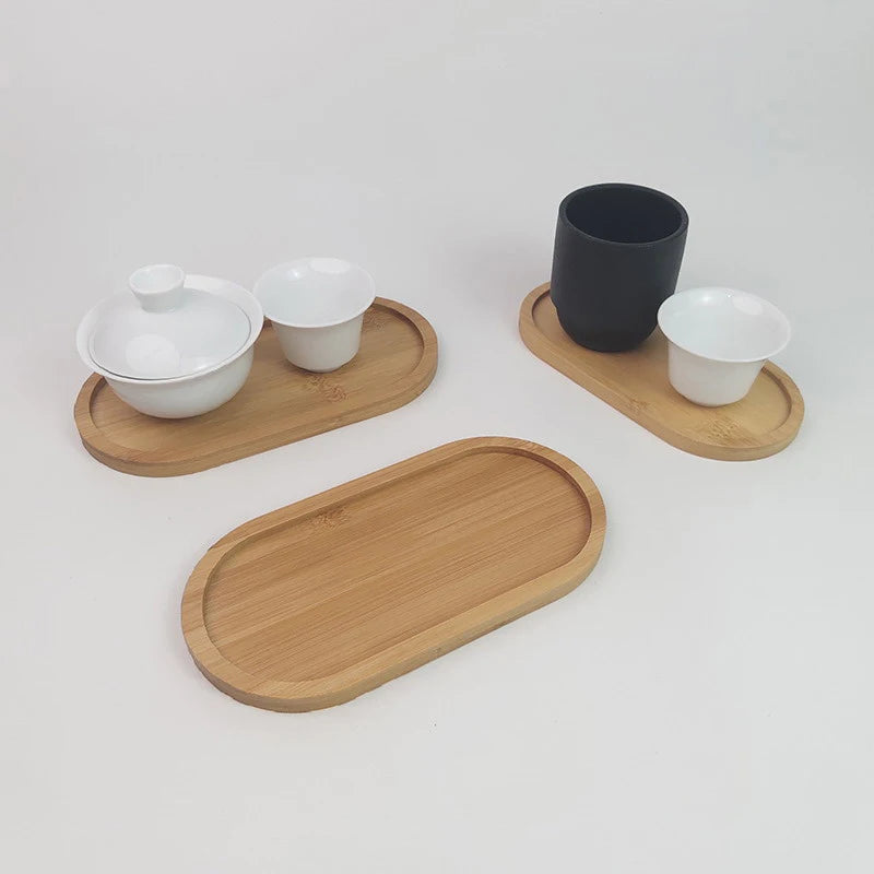 Solid Wooden Japanese-Style Food Tray