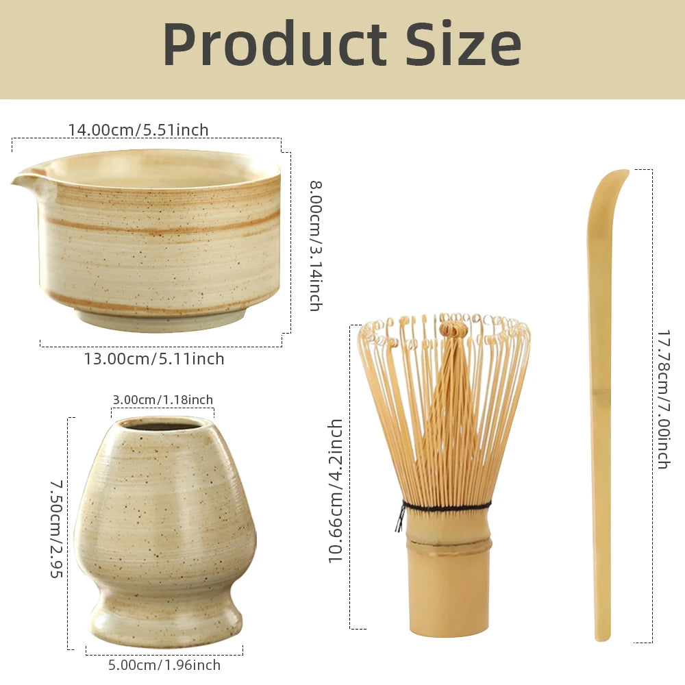 4-Piece Matcha Tea Set