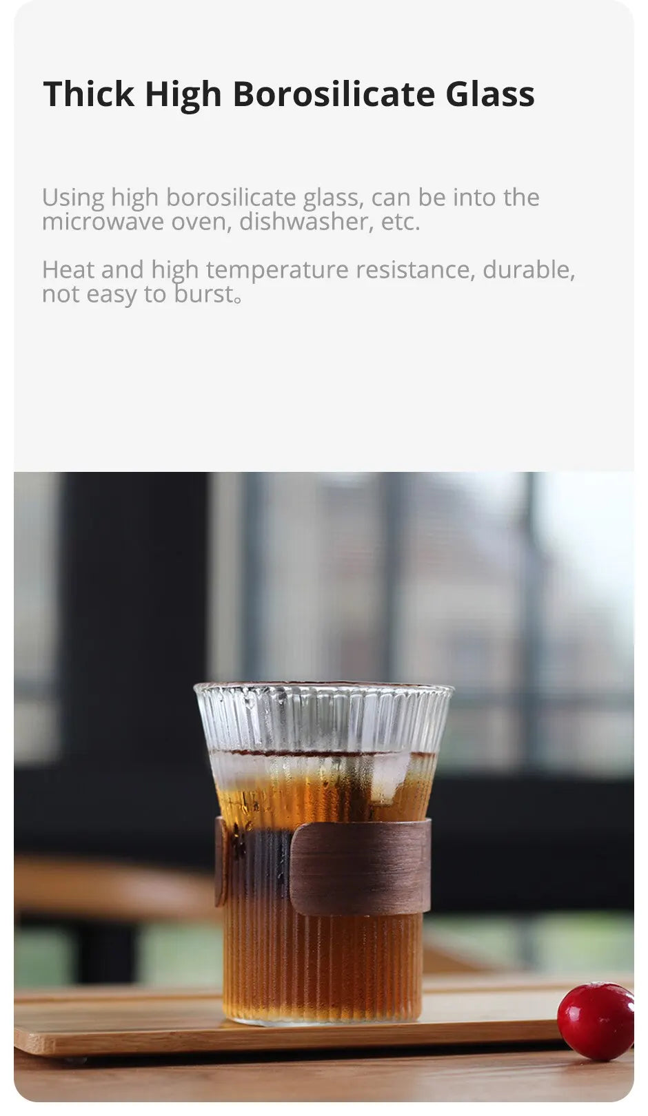 400ml Japanese-Style Glass Cup
