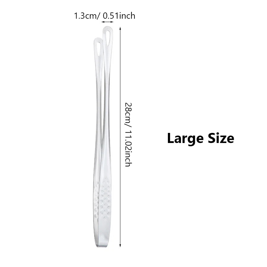 Long Stainless Steel Kitchen Tongs
